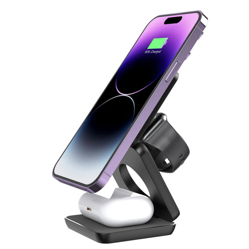 Green 3 in 1 Magent Collapsible WAP Charging Stand