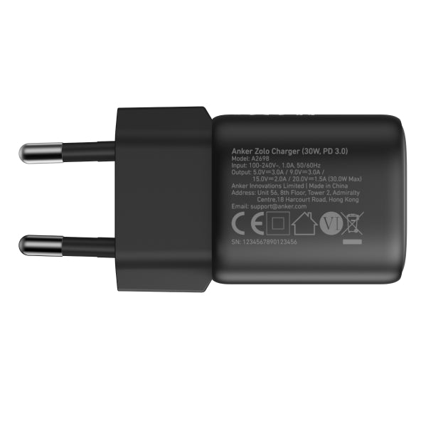 Anker 30W Zolo Charger Model A2698L11 - Black