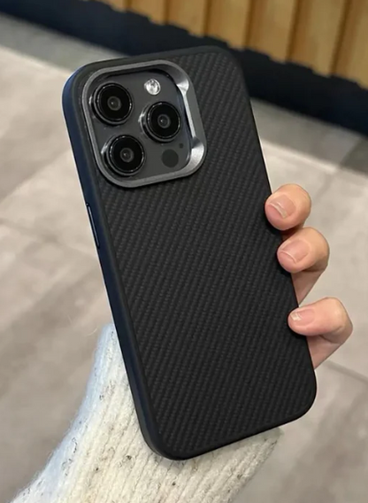 smooth sleek finish soft carbon textured case-AMA12