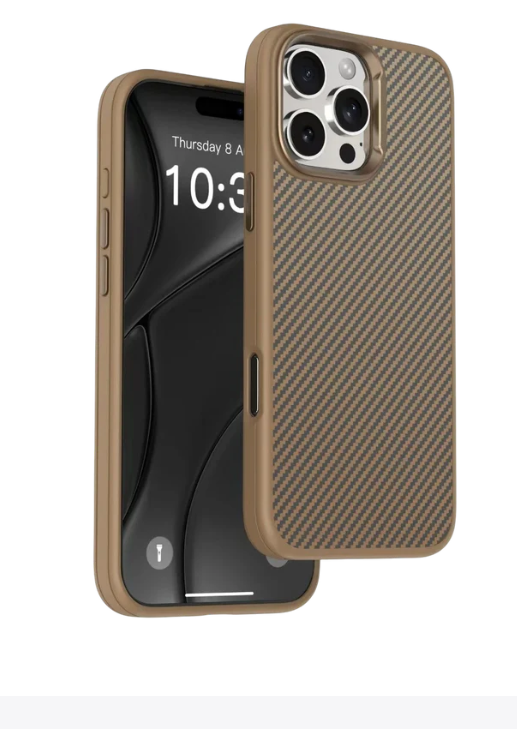 smooth sleek finish soft carbon textured case-AMA12