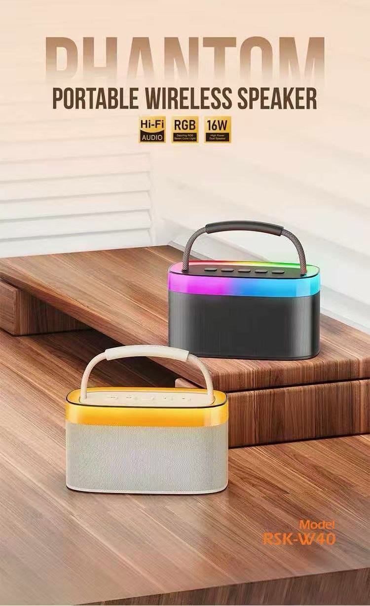 Recci RSK-W40 Phantom Wireless Bluetooth Speaker HIFI RGB Atmosphere Light 16W