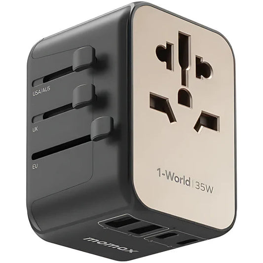 Momax 1-World Universal 5-Port Travel GaN Charger35W