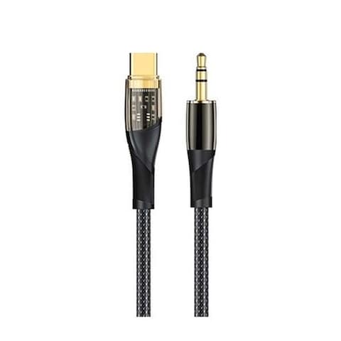 Lanex Lightning to Jack Audio Cable - 3.5mm - Black - LH09