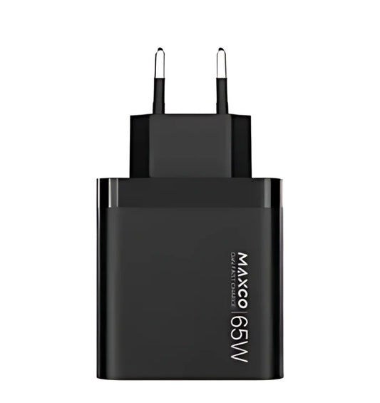 Maxco MC15E GaN Fast Charger PD 65W 3-Ports EU Plug Design